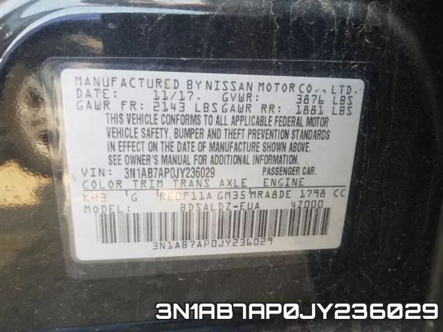 3N1AB7AP0JY236029 фото 2