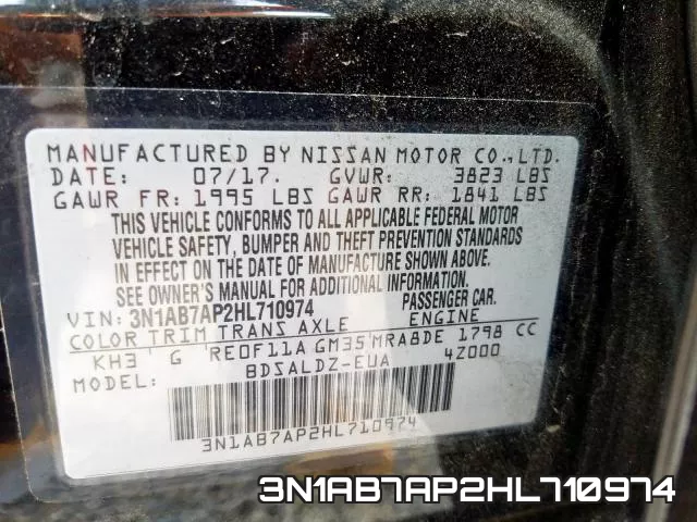 3N1AB7AP2HL710974 фото 2