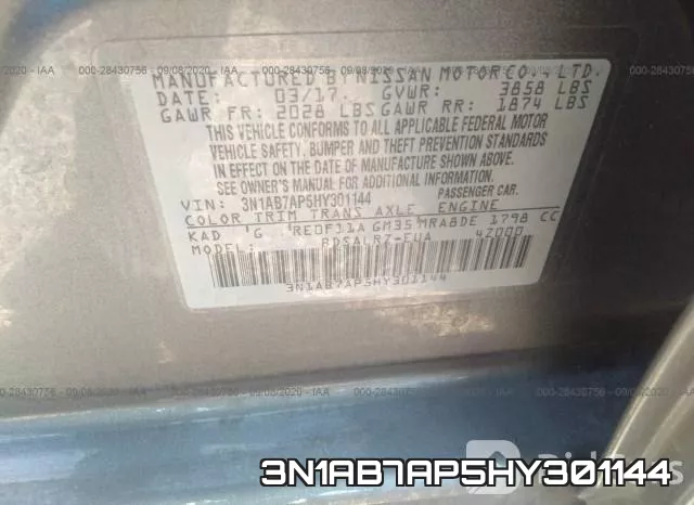 3N1AB7AP5HY301144 фото 10