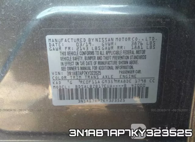 3N1AB7AP7KY323525 фото 10