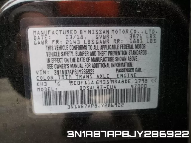 3N1AB7AP8JY286922 фото 2