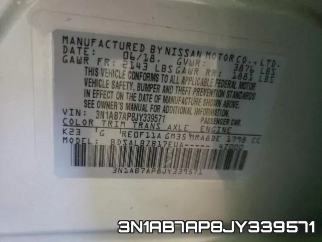 3N1AB7AP8JY339571 фото 2