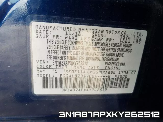 3N1AB7APXKY262512 фото 2