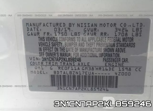 3N1CN7AP2KL859246 фото 10