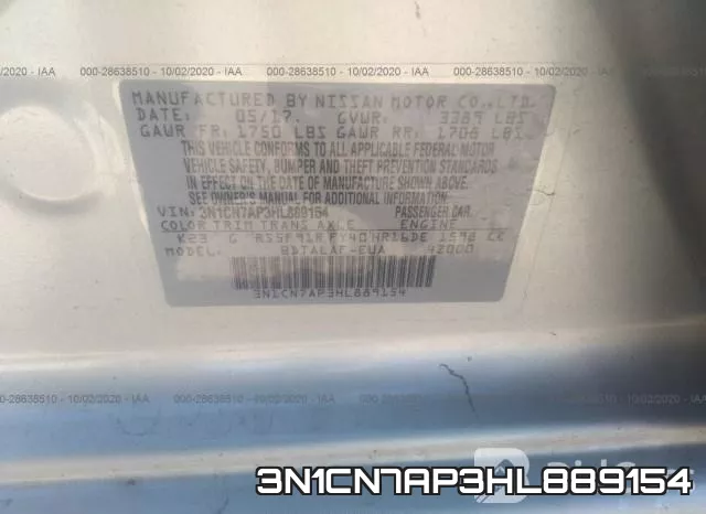 3N1CN7AP3HL889154 фото 10