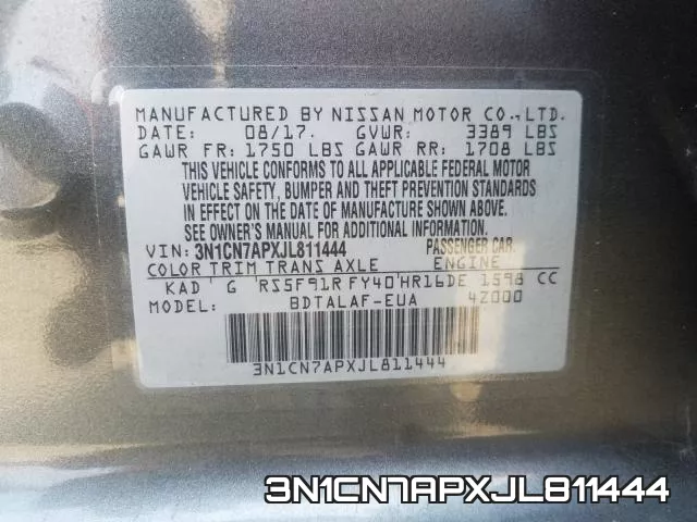 3N1CN7APXJL811444 фото 2