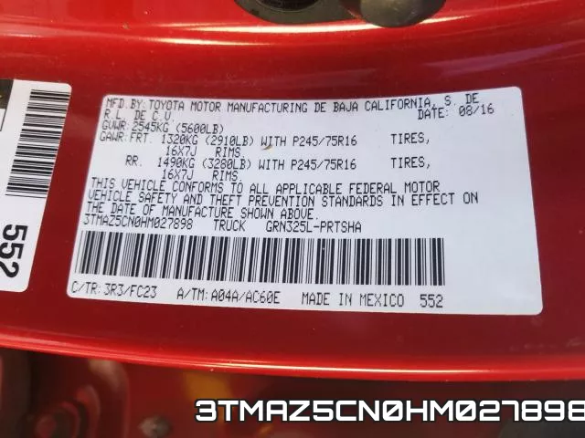 3TMAZ5CN0HM027898 фото 2