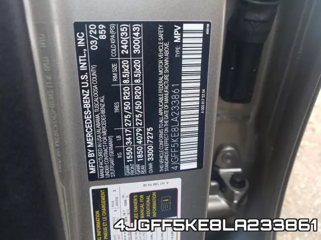 4JGFF5KE8LA233861 фото 2