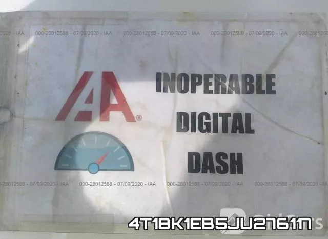 4T1BK1EB5JU276117 фото 7