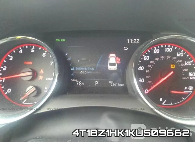 4T1BZ1HK1KU509662 фото 8
