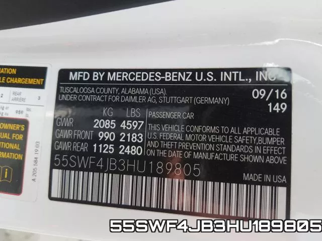 55SWF4JB3HU189805 фото 2