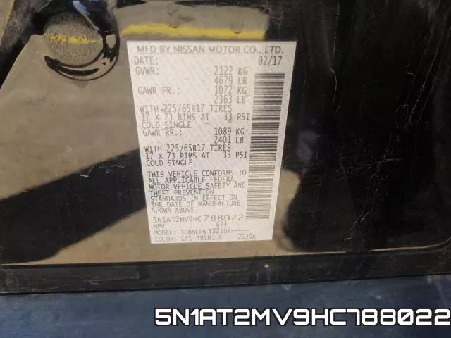 5N1AT2MV9HC788022 фото 2