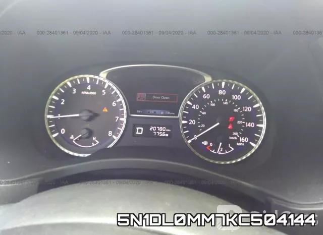 5N1DL0MM7KC504144 фото 8
