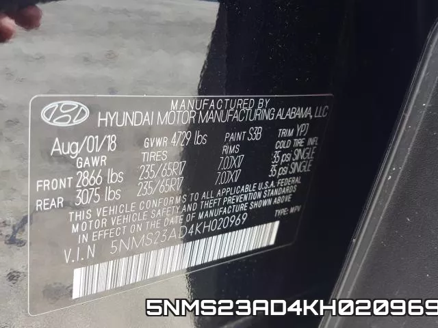5NMS23AD4KH020969 фото 2