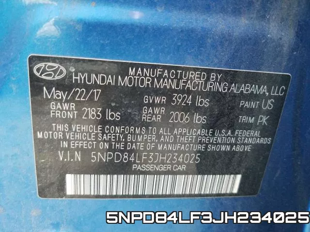 5NPD84LF3JH234025 фото 2