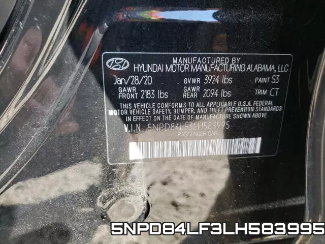5NPD84LF3LH583995 фото 2