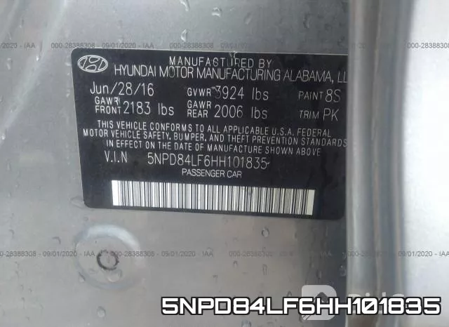 5NPD84LF6HH101835 фото 10