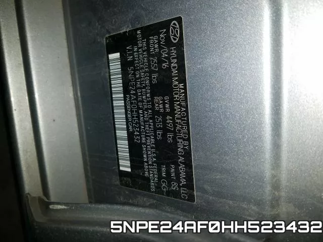 5NPE24AF0HH523432 фото 2