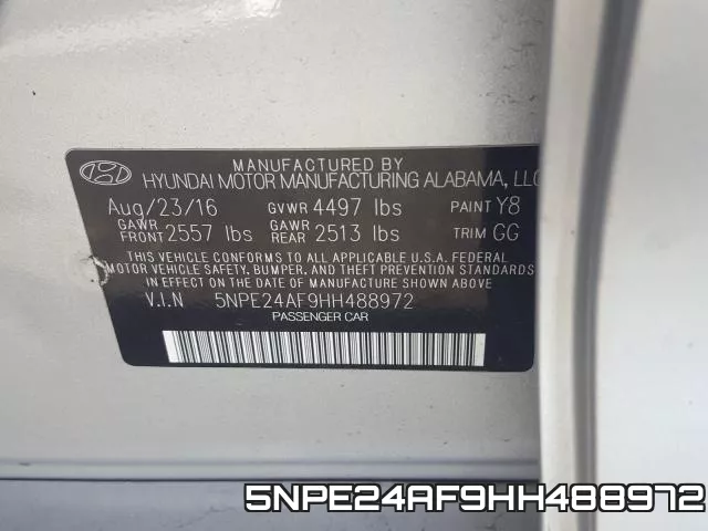 5NPE24AF9HH488972 фото 2