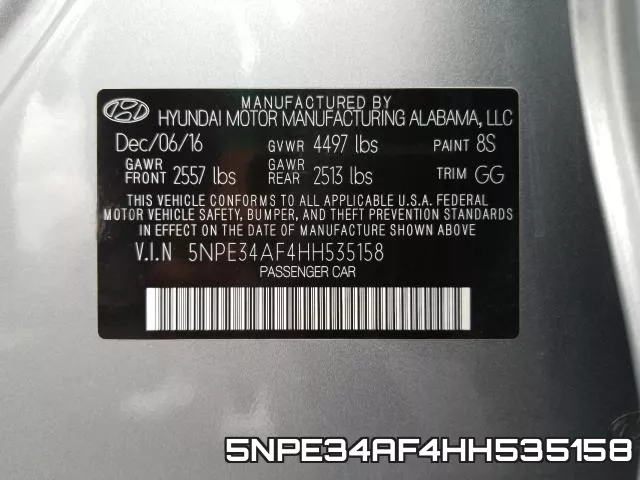 5NPE34AF4HH535158 фото 2