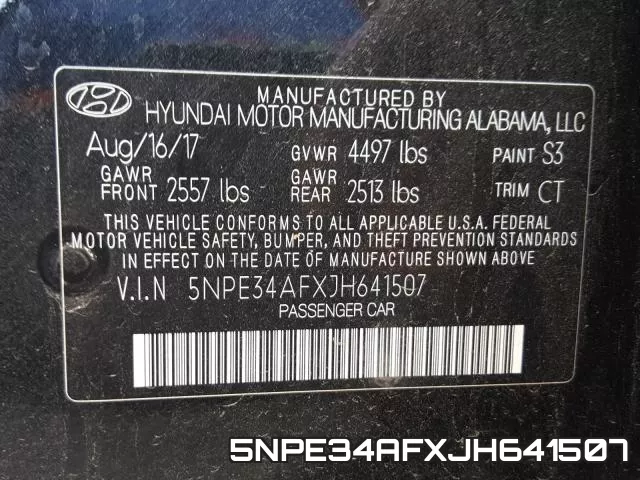 5NPE34AFXJH641507 фото 2