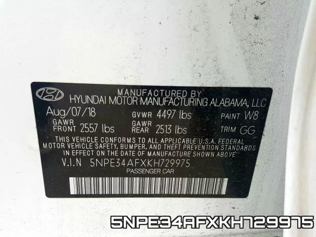 5NPE34AFXKH729975 фото 2