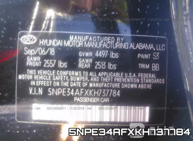 5NPE34AFXKH737784 фото 9
