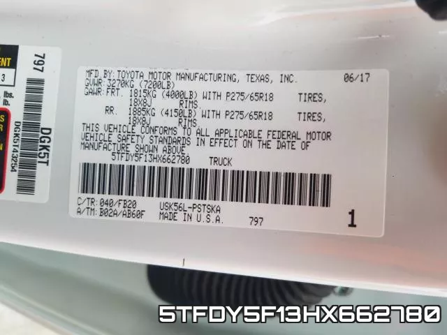 5TFDY5F13HX662780 фото 2