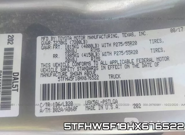 5TFHW5F18HX676522 фото 9