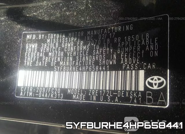 5YFBURHE4HP658441 фото 9