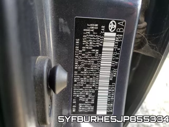 5YFBURHE5JP855334 фото 2