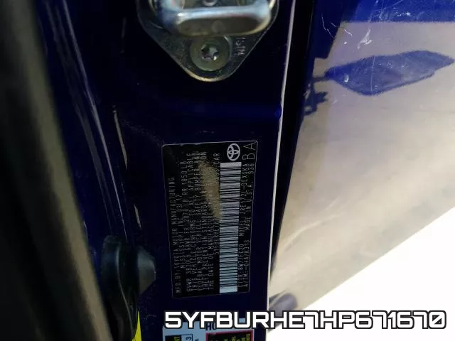 5YFBURHE7HP671670 фото 2