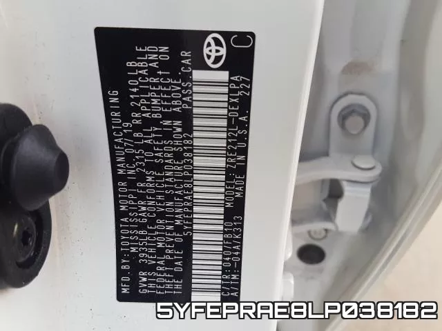 5YFEPRAE8LP038182 фото 2