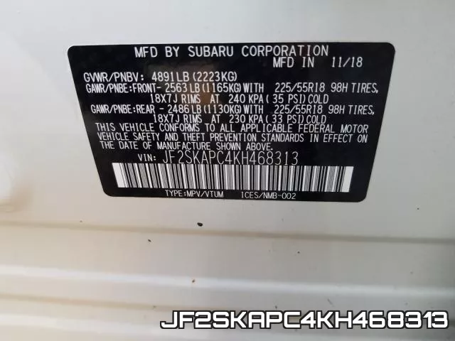 JF2SKAPC4KH468313 фото 2