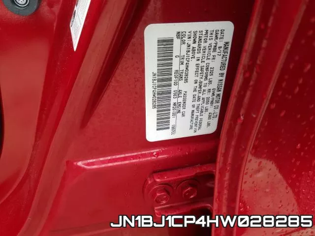 JN1BJ1CP4HW028285 фото 2