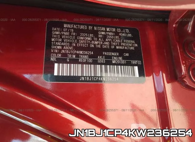 JN1BJ1CP4KW236254 фото 10