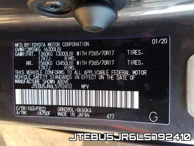 JTEBU5JR6L5792410 фото 2