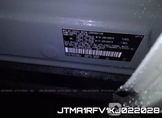 JTMA1RFV1KJ022028 фото 10