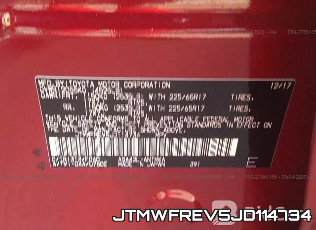 JTMWFREV5JD114734 фото 10