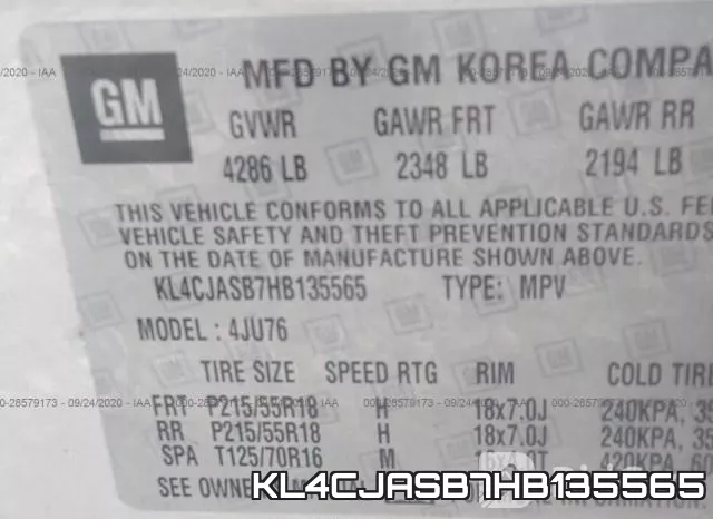 KL4CJASB7HB135565 фото 10