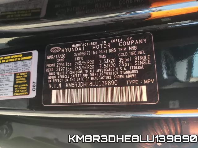 KM8R3DHE8LU139890 фото 2