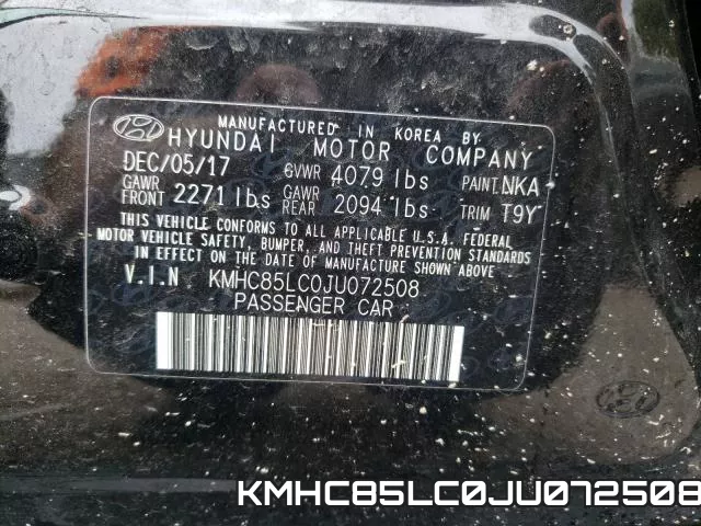 KMHC85LC0JU072508 фото 2