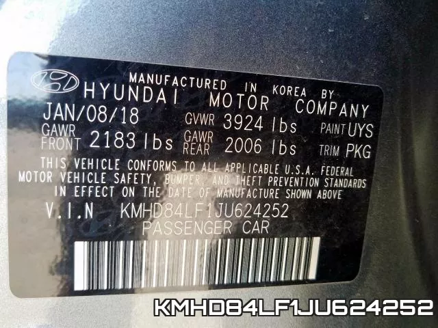 KMHD84LF1JU624252 фото 2