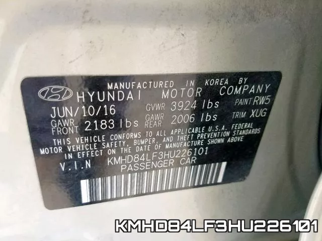 KMHD84LF3HU226101 фото 2