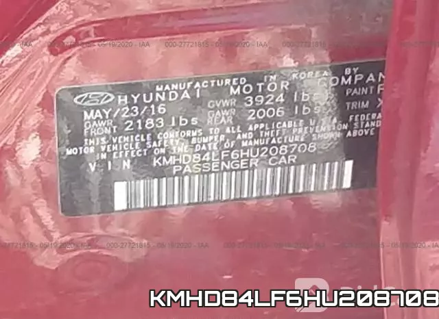 KMHD84LF6HU208708 фото 10