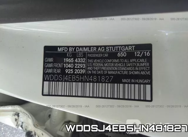 WDDSJ4EB5HN481827 фото 10