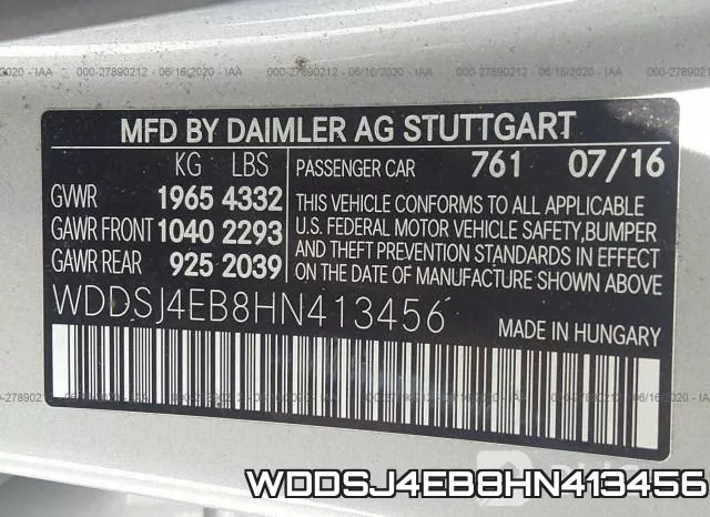 WDDSJ4EB8HN413456 фото 10