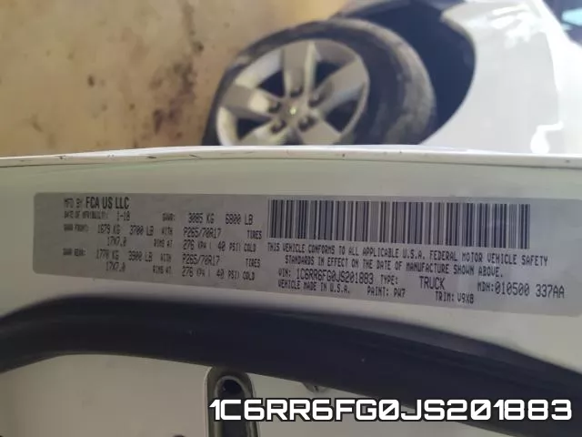 1C6RR6FG0JS201883 фото 2