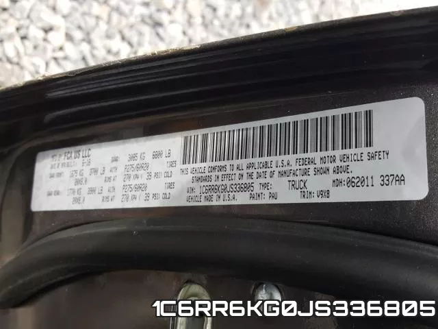 1C6RR6KG0JS336805 фото 2