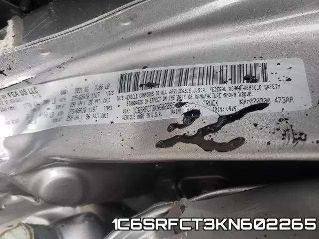 1C6SRFCT3KN602265 фото 2